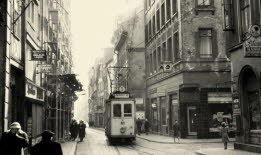 Linie 1 in der Augustinerstraße - 50iger Jahre