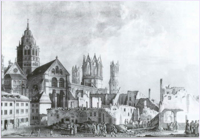 der Dom nach der Belagerung 1793